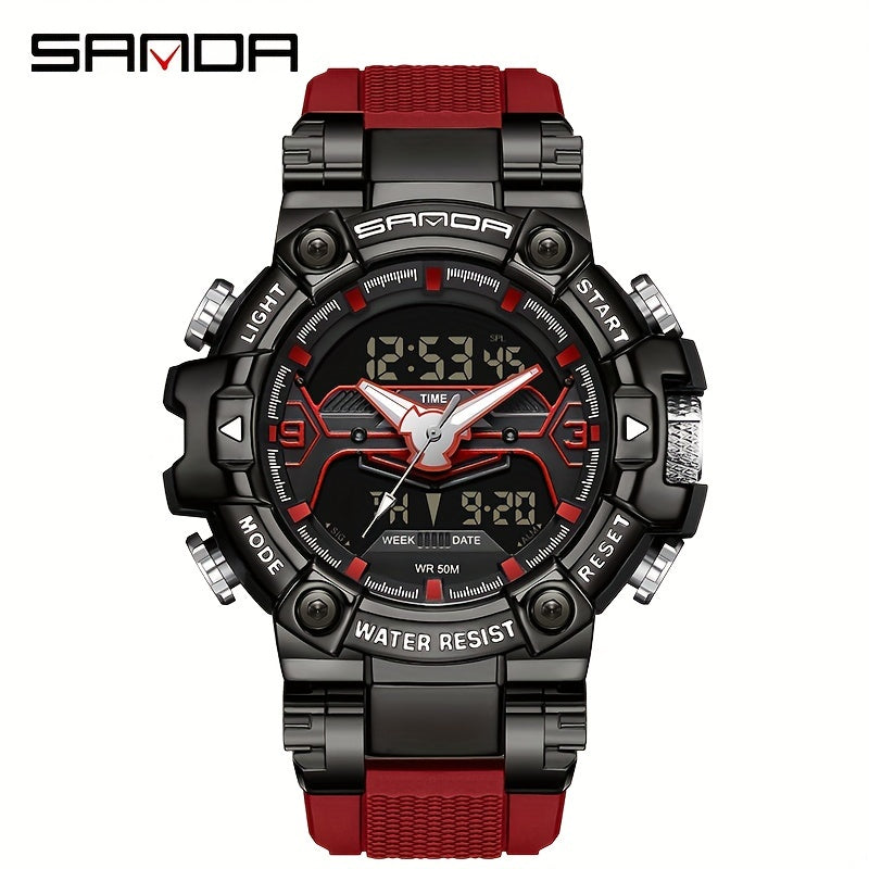 SANDA Metal Racing Waterproof Watch for Boy