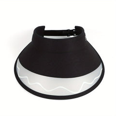 PVC Letter Print Visor Hat UV Protection Sun Hats