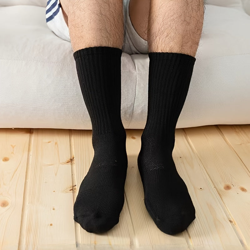 Men's Sports Crew Socks Sweat Absorption Cushion