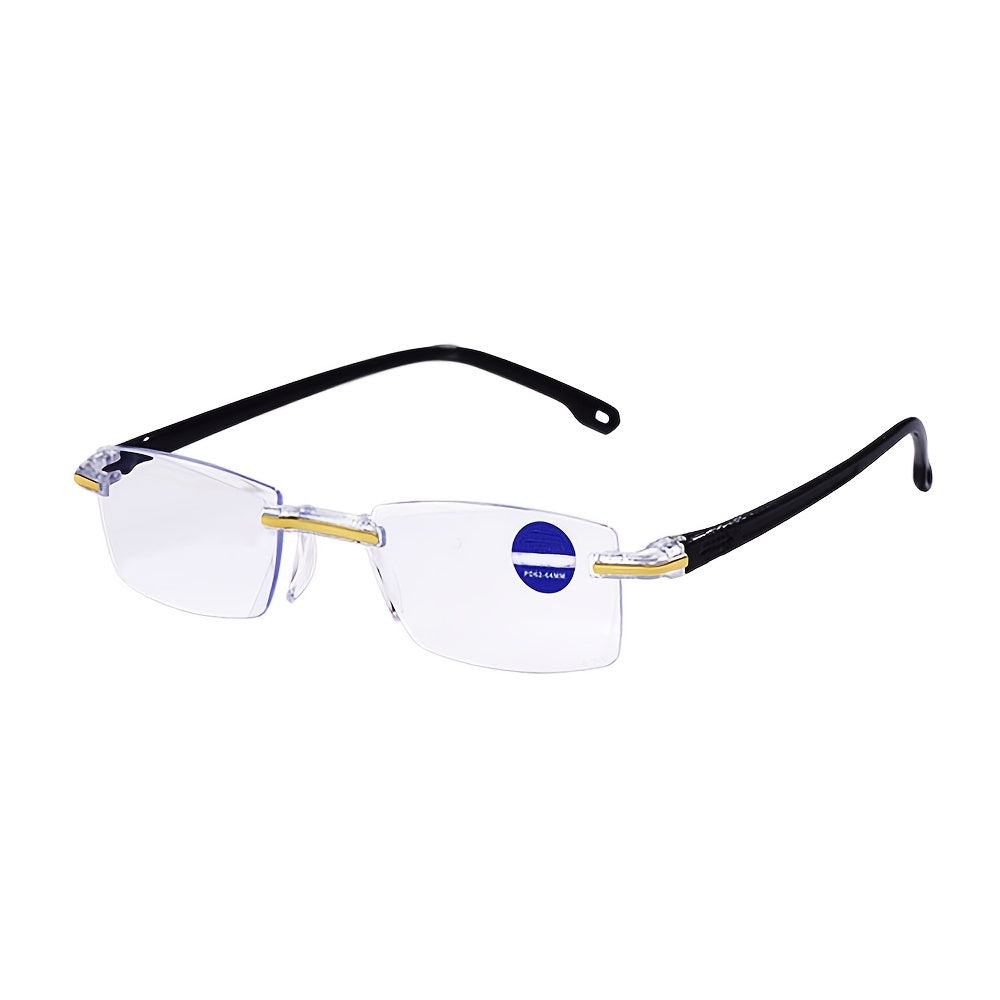 Women's Clear Lens Square Glasses Light Blocking Eyewear