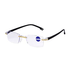 Women's Clear Lens Square Glasses Light Blocking Eyewear