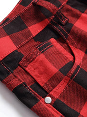 Men's Allover Print Cotton Jeans - Spring/Summer