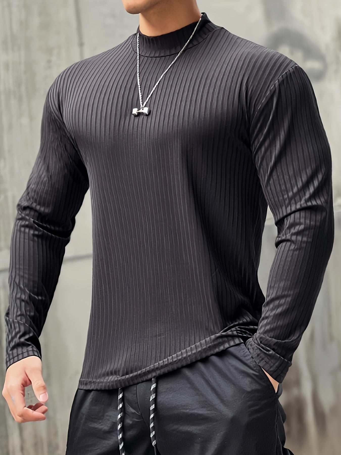 Men's Compression Long Sleeve T-shirt for Fitness Training