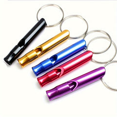 5pcs Survival Whistle Outdoor Training Keychain Lifesaving Kit