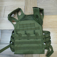 Adjustable Molle Vest for Outdoor Activities with Removable Pockets