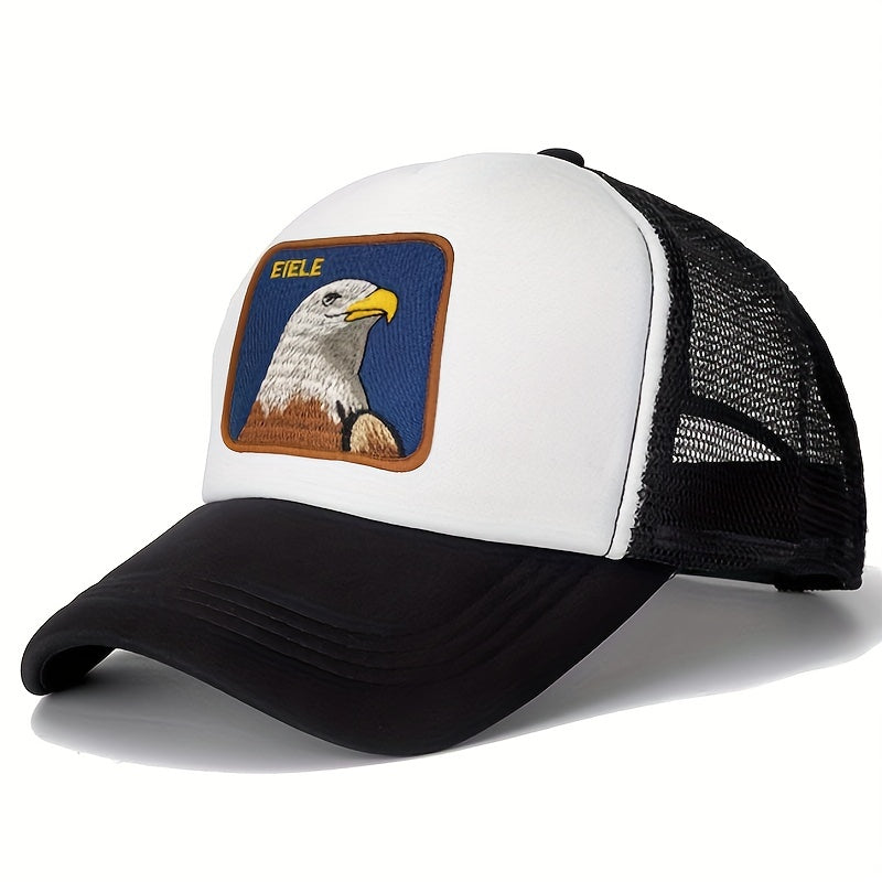 Eagle Embroidery Patch Baseball Cap Unisex Mesh Trucker Hat
