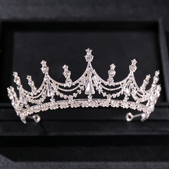 Rhinestone Princess Tiara Crystal Headbands Wedding Party