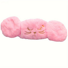 Sports Plush Mask Earmuffs Winter Warm Cartoon Earmuffs Comfortable Women