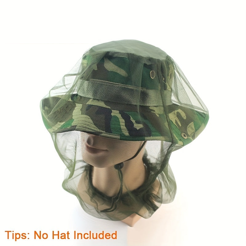 Outdoor Camouflage Shawl Anti-mosquito Bee Cap Jungle Fishing Sun Long Mosq