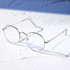 Minimalist Round Frame Clear Lens Glasses