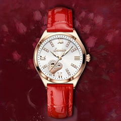 LIGE Girl's Love Dial Youth Gift Watch Life Waterproof Female Student