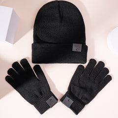 Men's Knitted Hat And Gloves Set