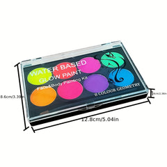 Halloween Fluorescent Body Paint Glow in the Dark Instant Dry Makeup