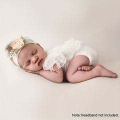 Newborn Lace Romper Bodysuits for Girls - Photo Shoot Outfits