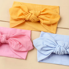 3pcs Bow Soft Elastic Hair Band Headbands Hair Accessories for Baby Girls