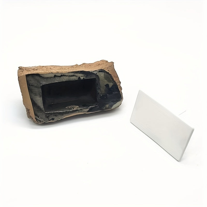Outdoor Resin Branch Box Key Safe Storage Box Garden Statue Decoration
