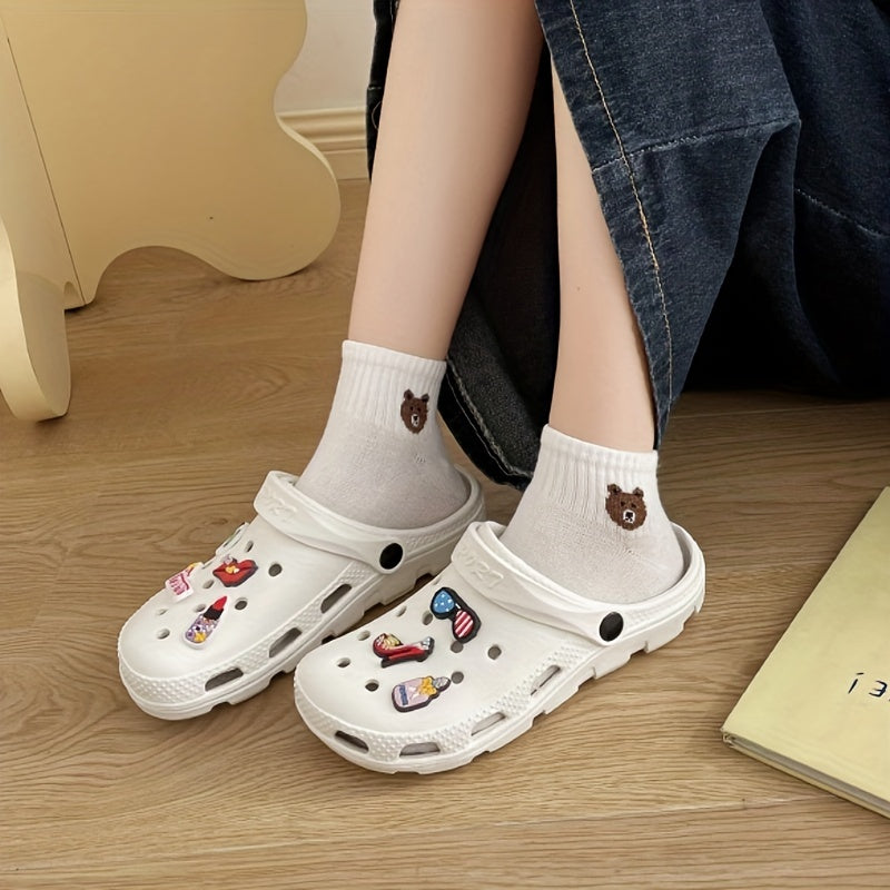 Women's Cartoon Decor Clogs Non Slip Slide Sandals