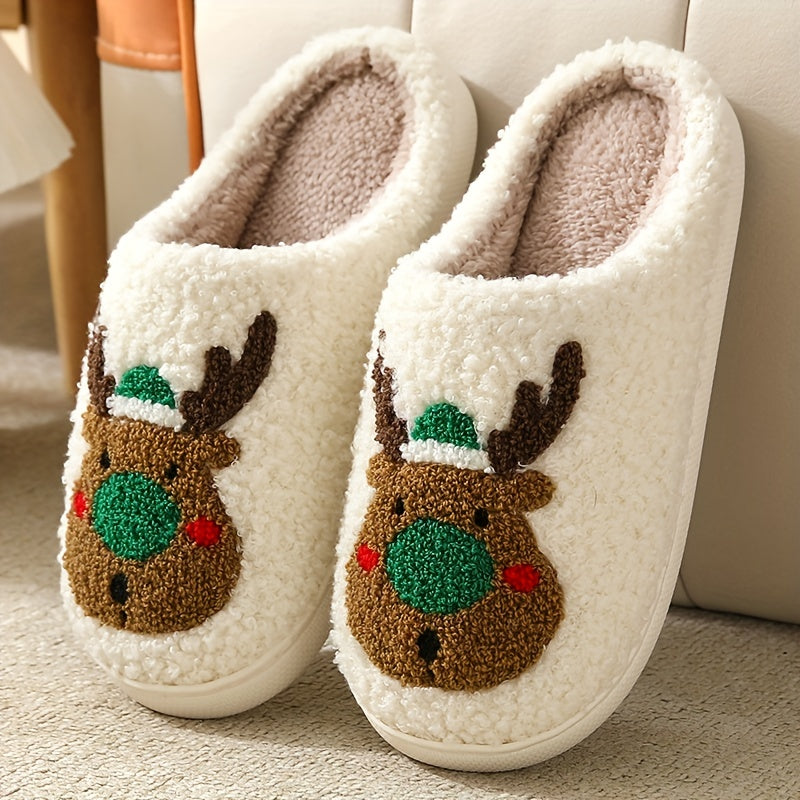Evil Eye Plush Slippers Cozy & Warm Indoor Shoes