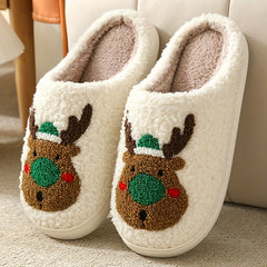 Evil Eye Plush Slippers Cozy & Warm Indoor Shoes