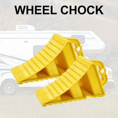 Heavy Duty Non Slip RV Wheel Chocks With Handles Easy To Carry