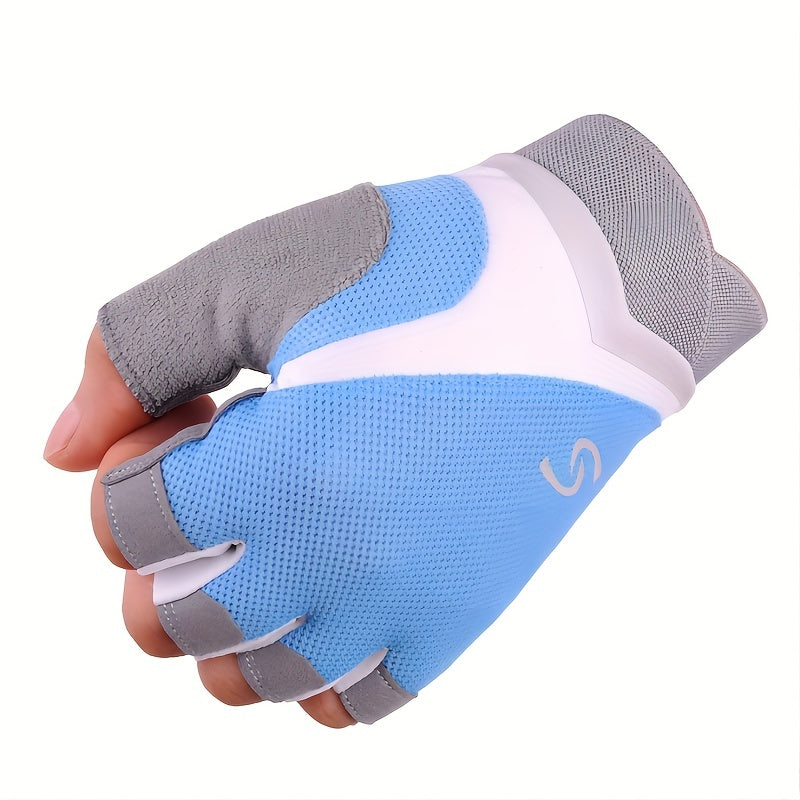 Men's Fitness Gym Gloves Non Slip Silicone Breathable