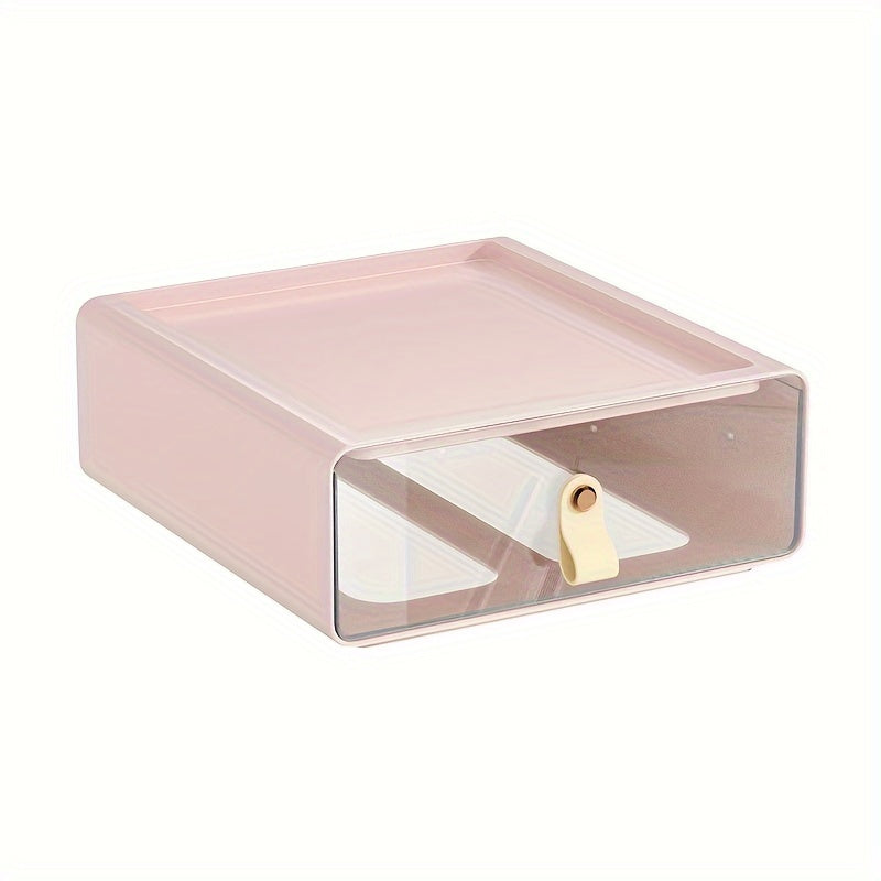 Desktop Office Organizer Storage Box Transparent Office Drawer Desk