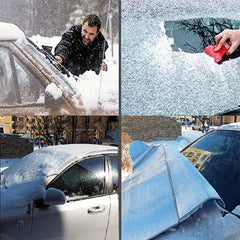 Large Thick Car Windshield Snow Cover 4-Layer Protection Anti-Freeze Ice Removal