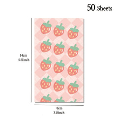 Strawberry Planner Memo Pad 15inch 50 Sheets Weekly Plan Stationery School Offic