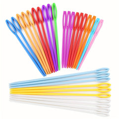 30pcs Large Eye Plastic Needles 6 8 14 Plastic Weaving Needles Yarn Learning