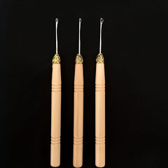 12pcs Hair Extension Crochet Headband Wig Tool Set Wooden Handle Crochet Hook