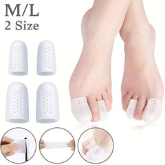 Soft Gel Toe Caps for Big Toe - Breathable Silicone Toe Protector Sleeves