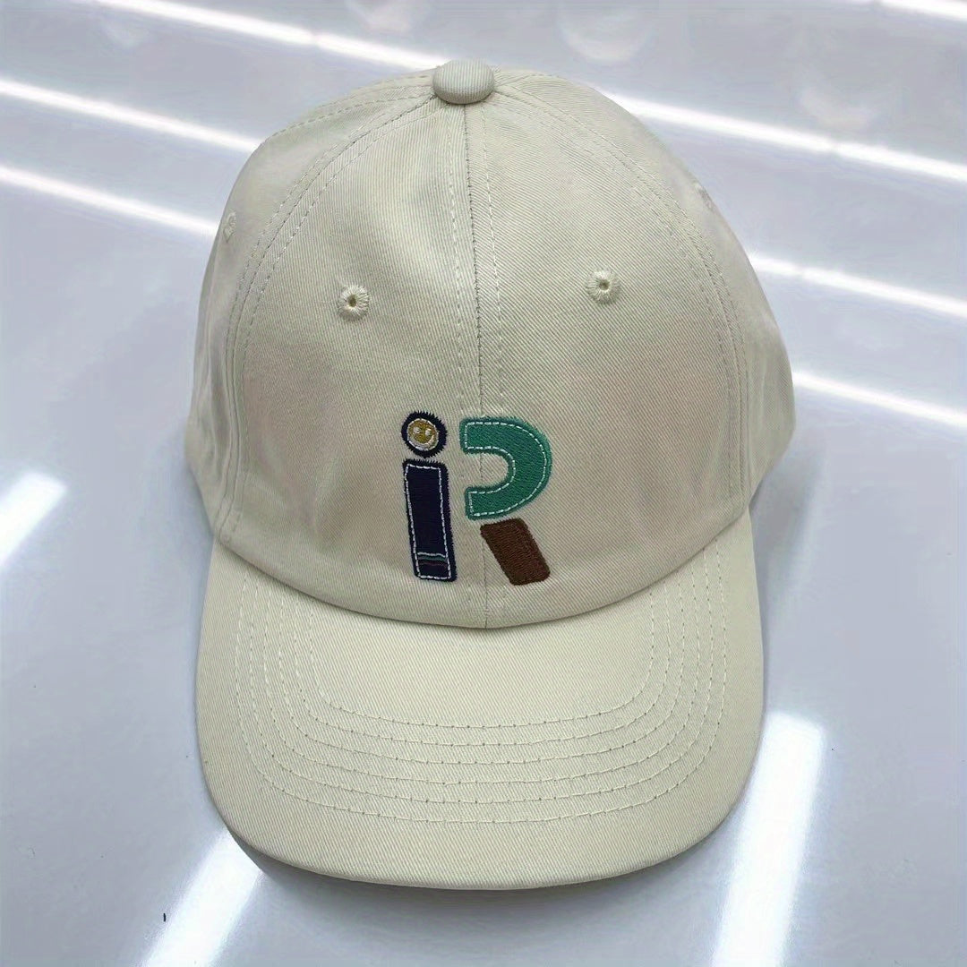 Unisex Breathable Wide-brimmed Baseball Cap With Letter Embroidery