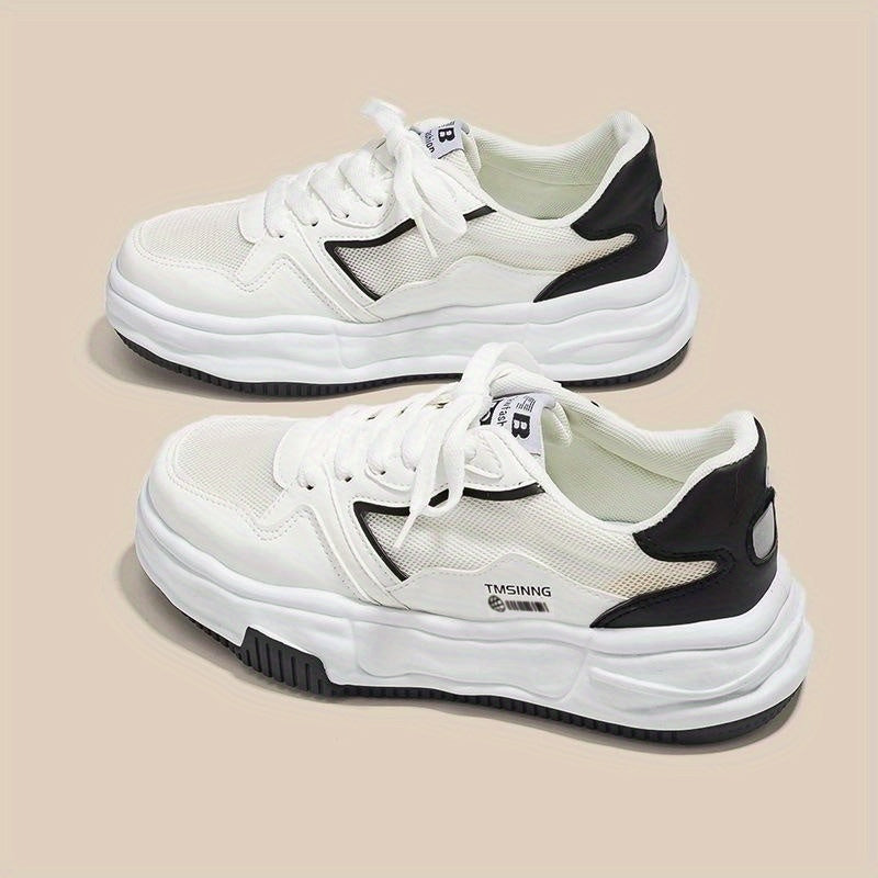 Women's Breathable Mesh Platform Sneakers Casual Slip On Shoes