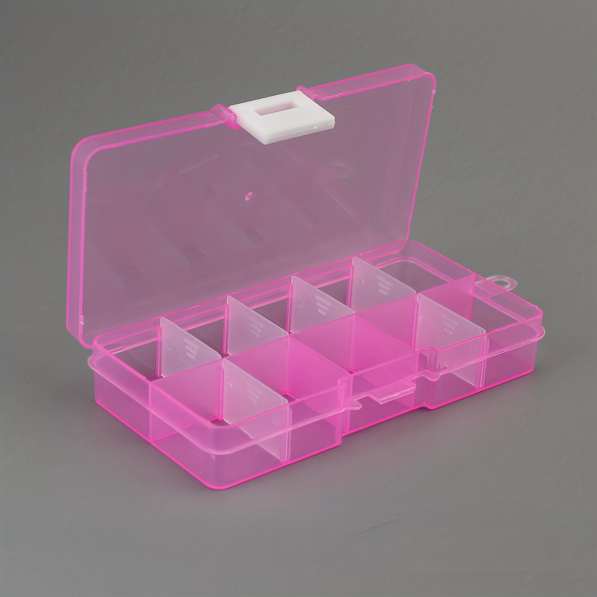 Adjustable Travel Jewelry Organizer Box 10 Grids Storage Container