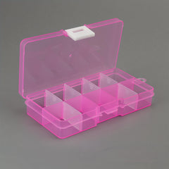 Adjustable Travel Jewelry Organizer Box 10 Grids Storage Container