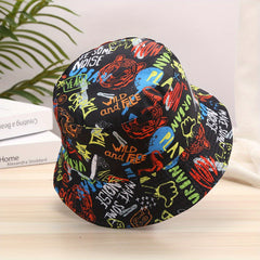 Men's Bright Abstract Pattern Fisherman Hat Outdoor Bucket Hat