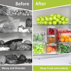 8pcs Mini Refrigerator Storage Boxes Set
