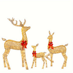 Christmas Deer Lighting Happy Year Decoration