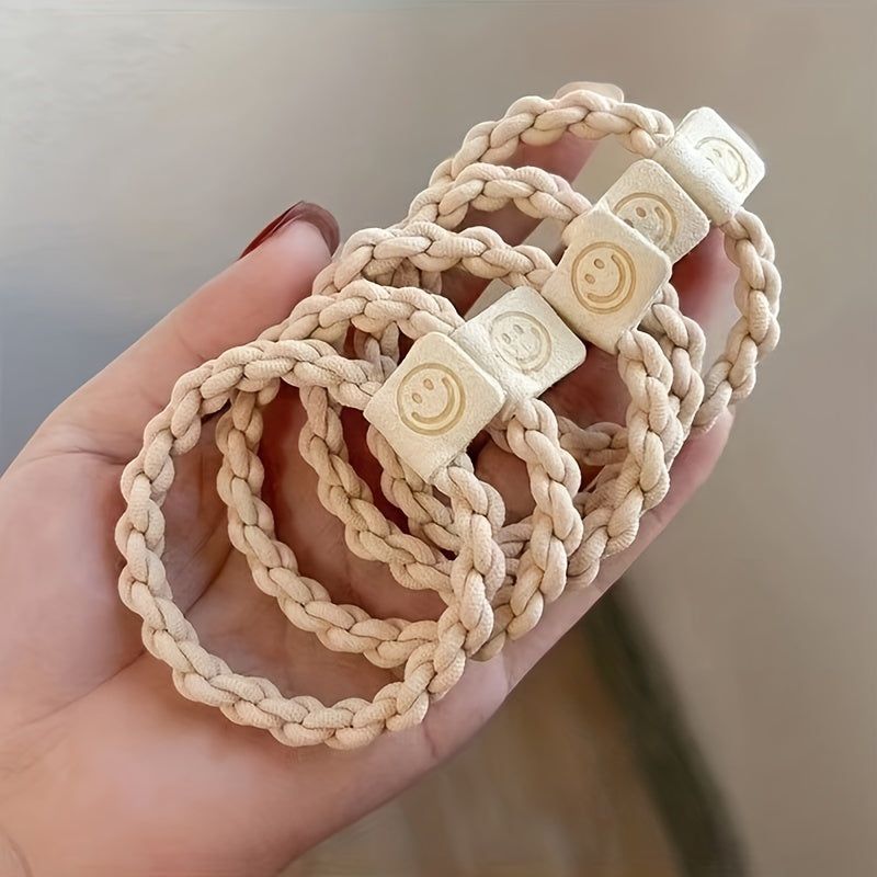5pcs High Elastic Hair Ties Hair Band Thick Hair Rope