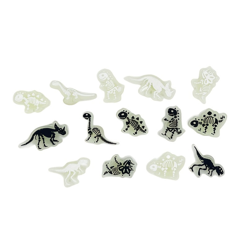 14pcs Dinosaur Luminous DIY Shoe Decorations Holiday Gift