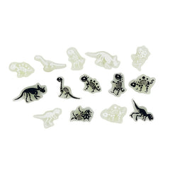 14pcs Dinosaur Luminous DIY Shoe Decorations Holiday Gift