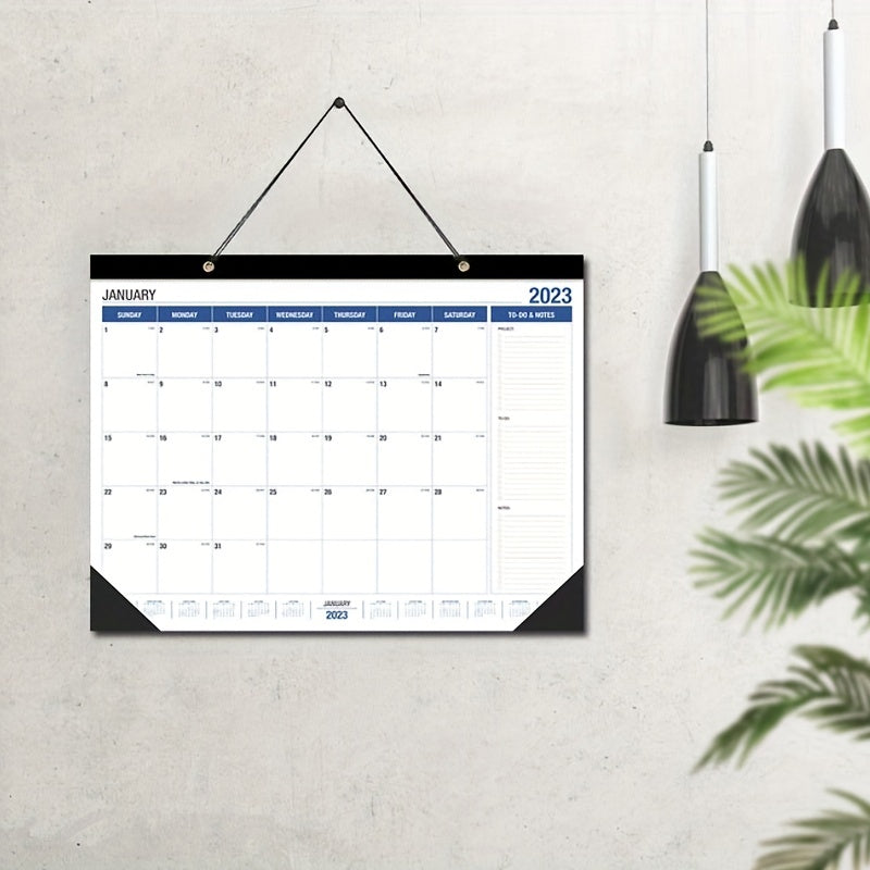Large Wall Calendar 18 Months 17x22 Inches with Hanging Rope