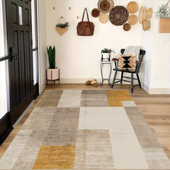 Boho Geometric Abstract Art Carpet Anti Slip - Large Area Carpet
