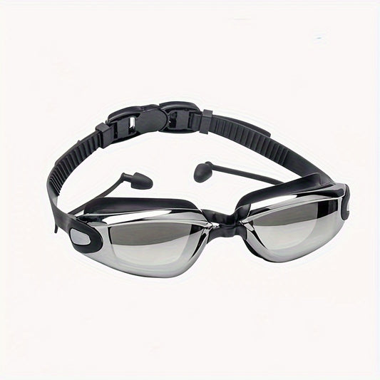 HD Large Frame Electroplating Anti-fog Swimming Goggles