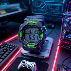 Boys' Student Watch Alarm Clock Birthday Gift Waterproof Fitness Wristwatch