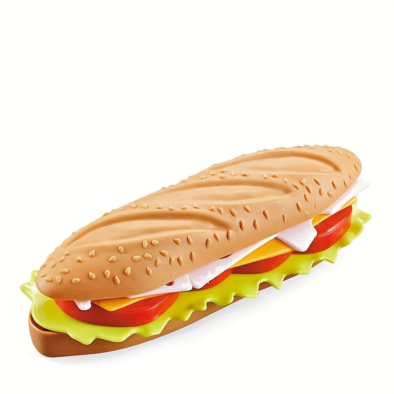 6pcs Hamburger Assembly Set Toy Kitchen Play House Simulation