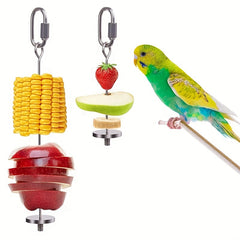2pcs Stainless Steel Bird Skewer for Parrots and Small Animals
