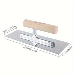 Wooden Handle Skimming Trowel Stainless Steel Blade