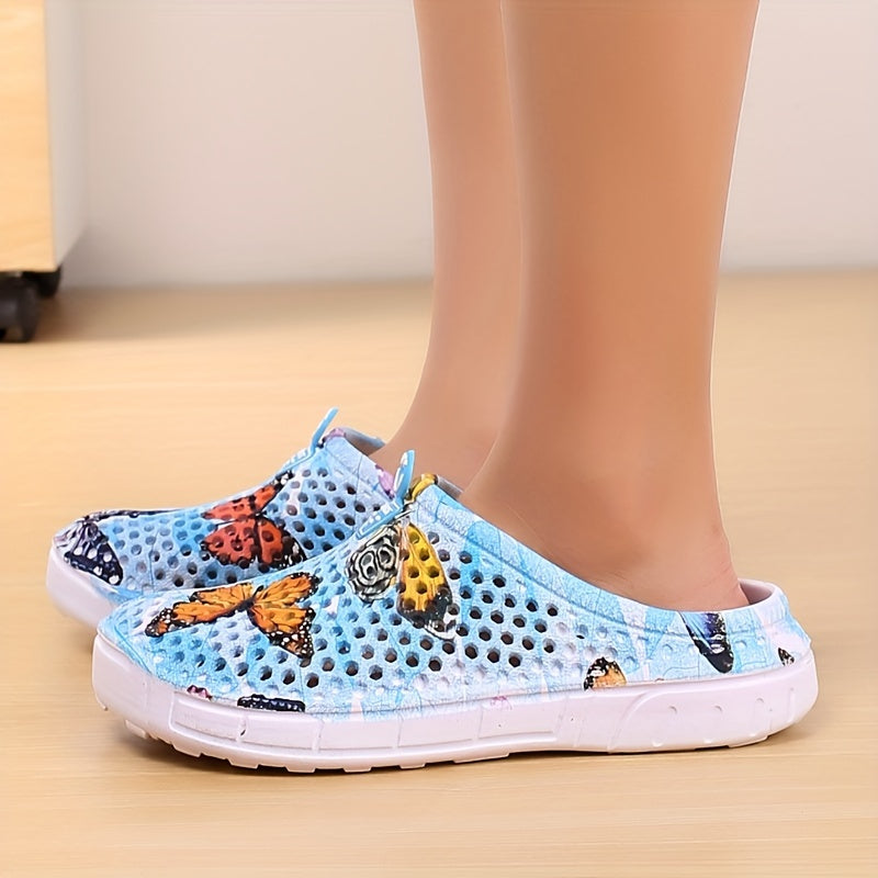 Women's Butterfly Hole Slippers Non-slip Beach Slippers