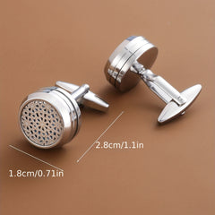 Golden Stainless Steel Cufflinks for Men